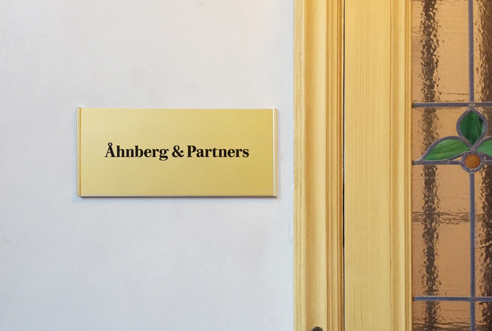 Åhnberg&Partners Door Sign