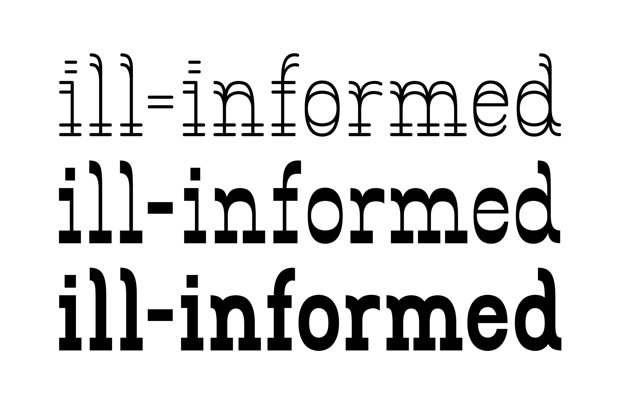 ill-informed logotype