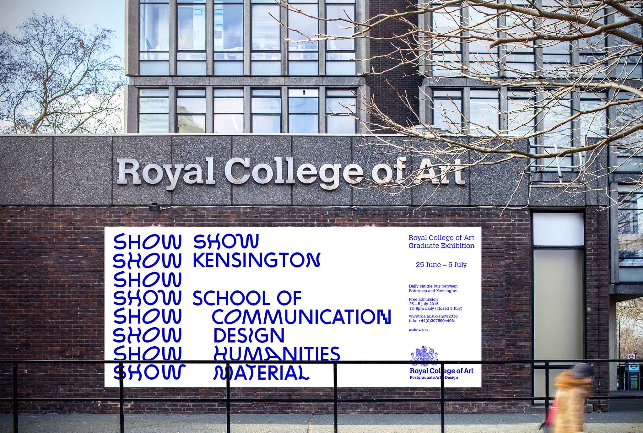 Royal College of Art show 2016 visual identity