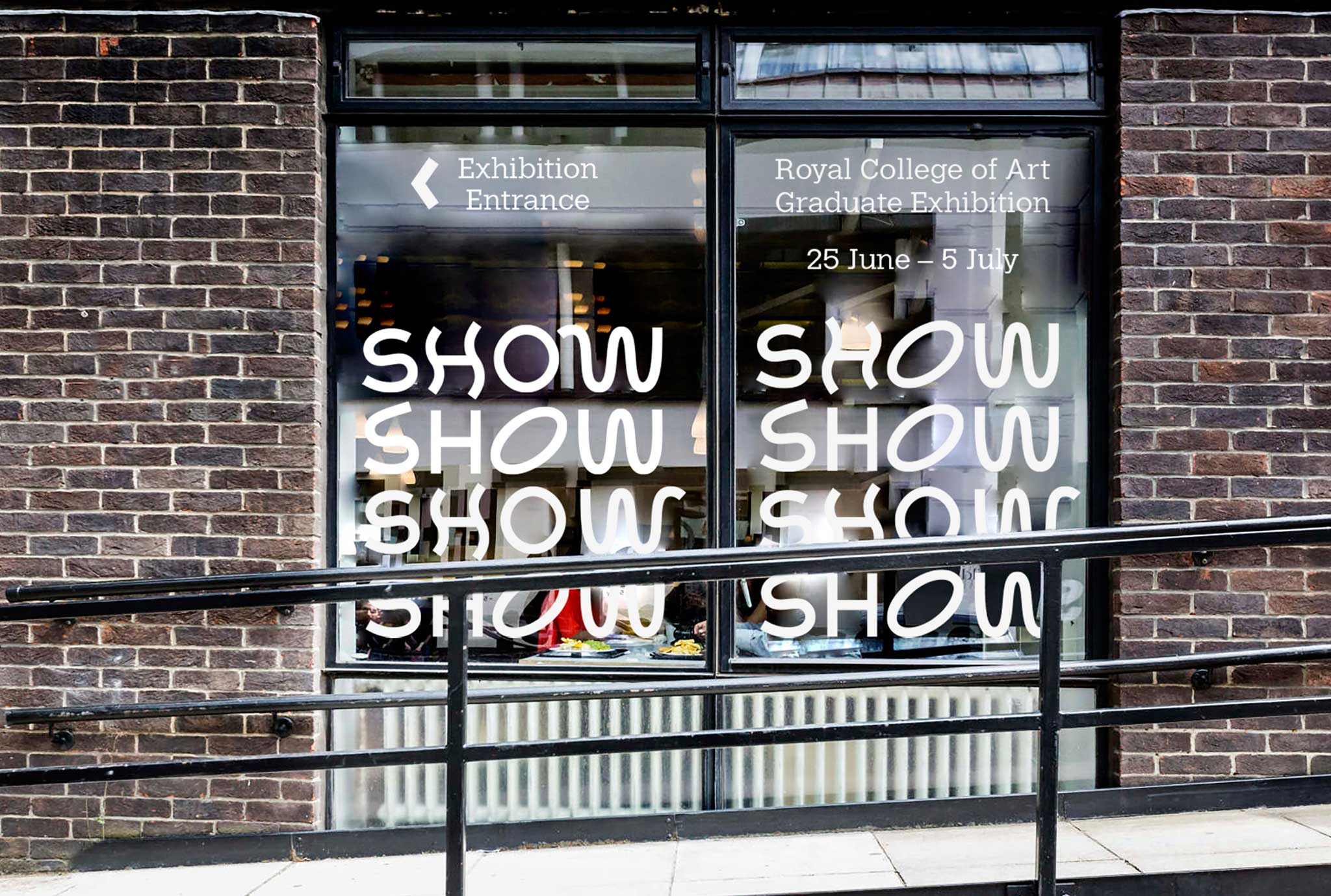 Royal College of Art show 2016 vinyl window