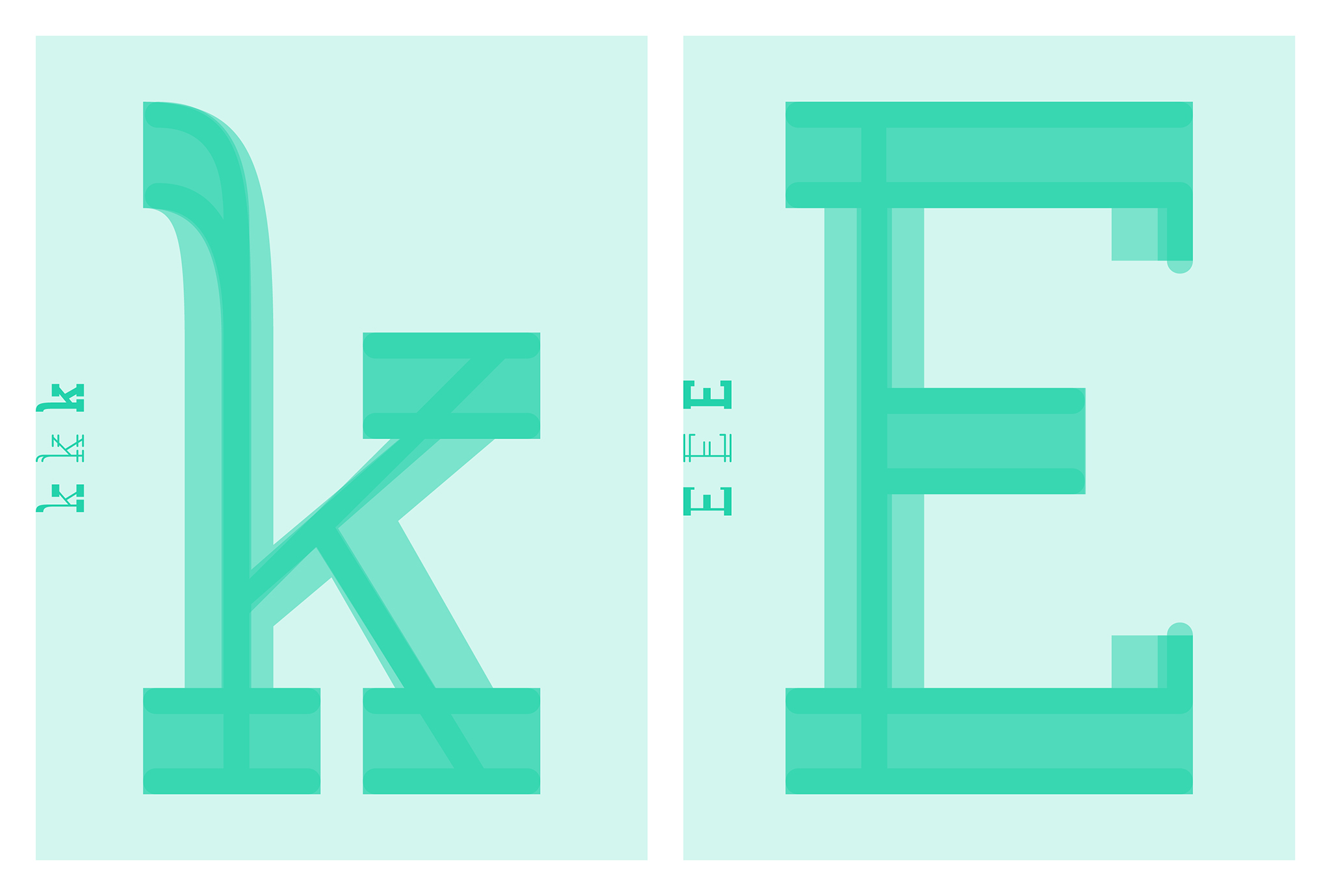 Stroke Font Family Specimen