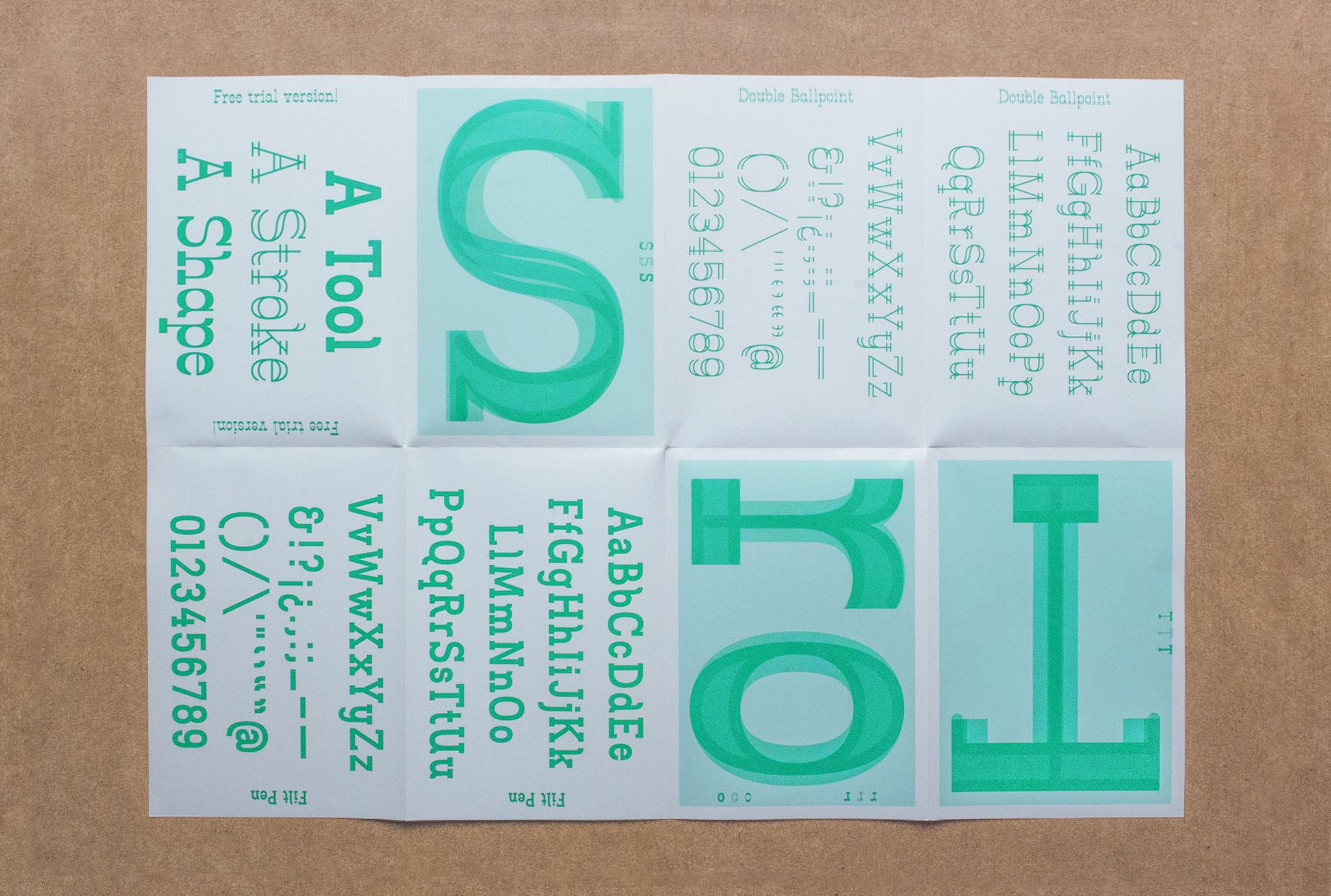 Stroke Font Family Specimen